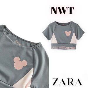 ZARA Kids | Gray & Pink | DISNEY MICKEY MOUSE SPORT TOP